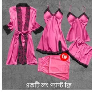 5 part best quality nighty dress