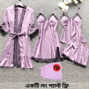 5 part best quality nighty dress