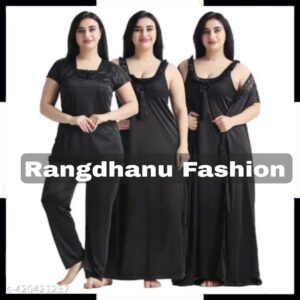 4 Part New Model Night Dress