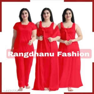 4 Part New Model Night Dress