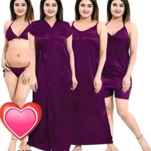 6 part best quality nighty dress