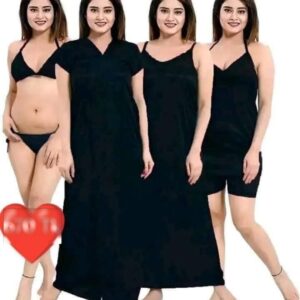 6 part best quality nighty dress