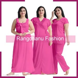 4 Part New Model Night Dress Misty
